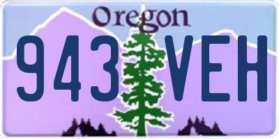 OR license plate 943VEH