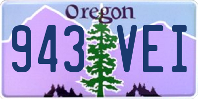 OR license plate 943VEI