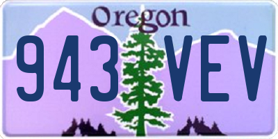 OR license plate 943VEV