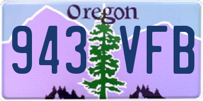 OR license plate 943VFB