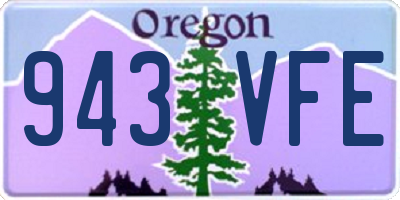 OR license plate 943VFE