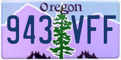 OR license plate 943VFF