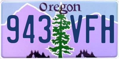 OR license plate 943VFH