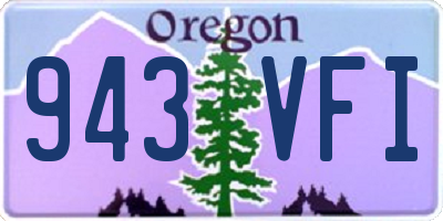 OR license plate 943VFI