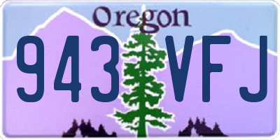 OR license plate 943VFJ