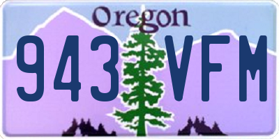 OR license plate 943VFM