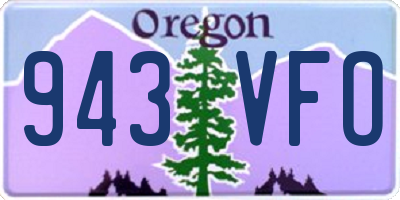 OR license plate 943VFO