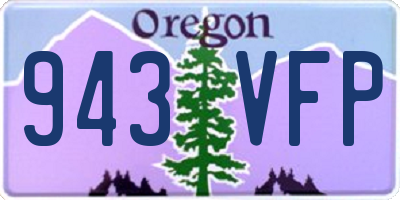 OR license plate 943VFP
