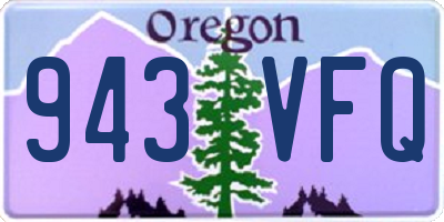 OR license plate 943VFQ