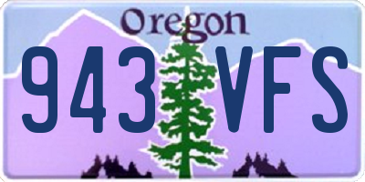 OR license plate 943VFS