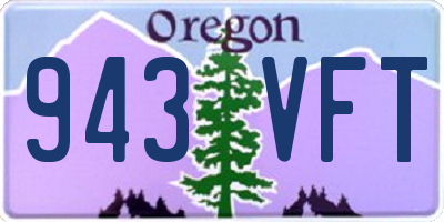 OR license plate 943VFT