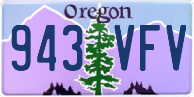 OR license plate 943VFV
