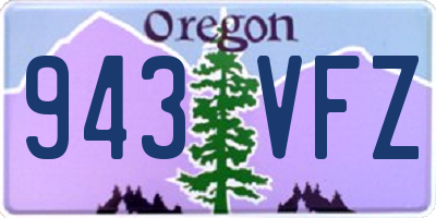 OR license plate 943VFZ