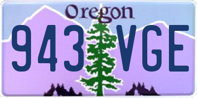 OR license plate 943VGE