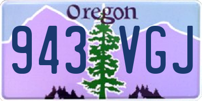 OR license plate 943VGJ