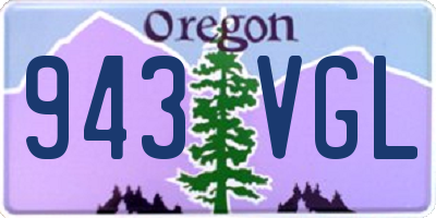 OR license plate 943VGL