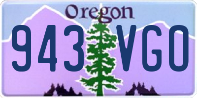 OR license plate 943VGO