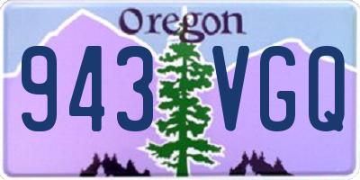 OR license plate 943VGQ
