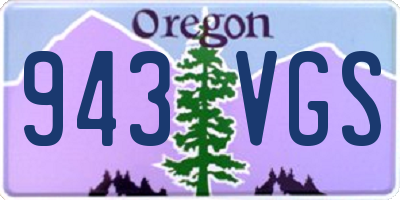 OR license plate 943VGS