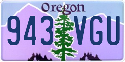 OR license plate 943VGU
