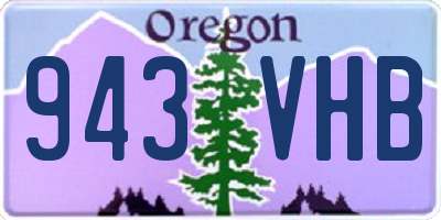 OR license plate 943VHB