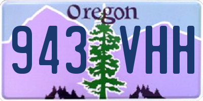 OR license plate 943VHH