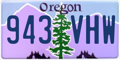 OR license plate 943VHW