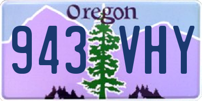 OR license plate 943VHY