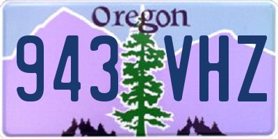 OR license plate 943VHZ