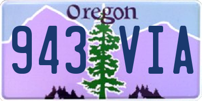 OR license plate 943VIA