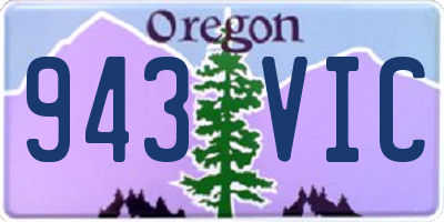 OR license plate 943VIC