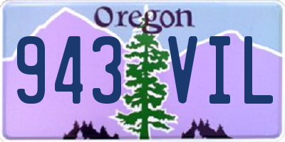 OR license plate 943VIL