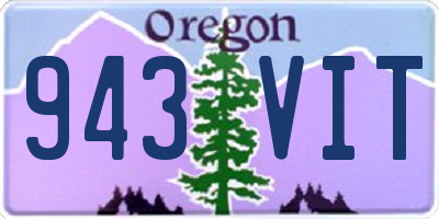 OR license plate 943VIT