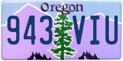 OR license plate 943VIU