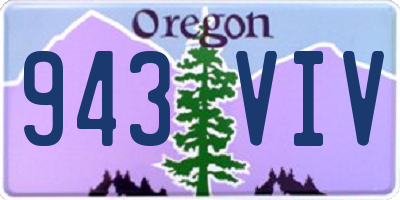 OR license plate 943VIV
