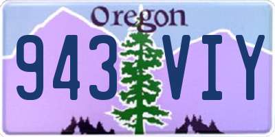 OR license plate 943VIY
