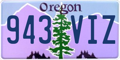 OR license plate 943VIZ
