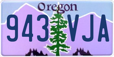 OR license plate 943VJA