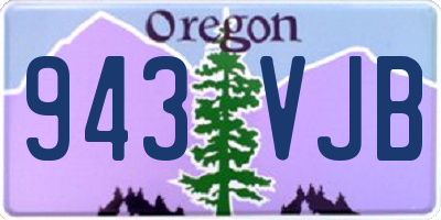 OR license plate 943VJB