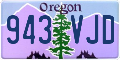 OR license plate 943VJD