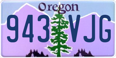 OR license plate 943VJG