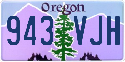 OR license plate 943VJH
