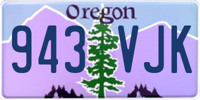 OR license plate 943VJK