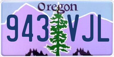 OR license plate 943VJL