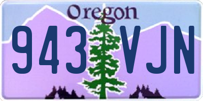 OR license plate 943VJN