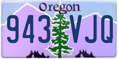 OR license plate 943VJQ