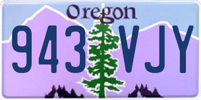 OR license plate 943VJY