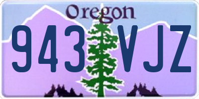 OR license plate 943VJZ