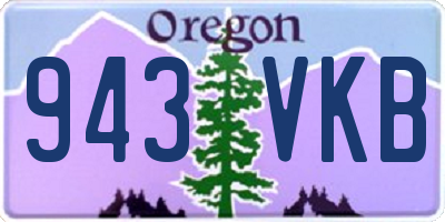 OR license plate 943VKB
