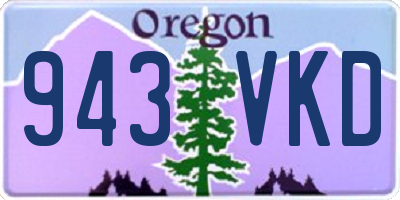 OR license plate 943VKD